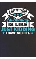 A Day Without Swimming Is Like Just Kidding I Have No Idea