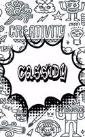 Cassidy: Jiu-Jitsu Training Log Book Doodle Journal Notebook 120 Pages 6x9