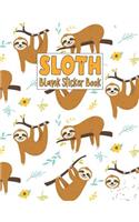 Sloth Blank Sticker Book
