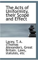 The Acts of Uniformity, Their Scope and Effect