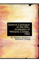 General Catalogue of the Non-Graduates of Williams College, 1920