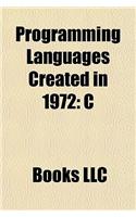 Programming Languages Created in 1972: C(English)