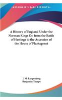History of England Under the Norman Kings Or, from the Battle of Hastings to the Accession of the House of Plantagenet
