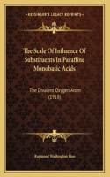 The Scale Of Influence Of Substituents In Paraffine Monobasic Acids