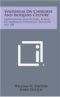 Symposium on Cherokee and Iroquois Culture