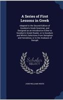 A Series of First Lessons in Greek
