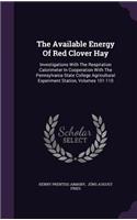 The Available Energy of Red Clover Hay