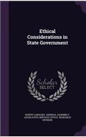 Ethical Considerations in State Government