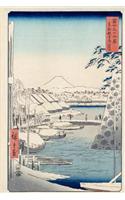 Riverbank at Sukiya in Edo, Ando Hiroshige. Blank Journal