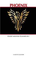 Phoenix Pocket Monthly Planner 2017: 16 Month Calendar