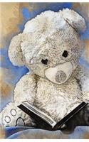 Teddy Bear Grunge Vintage Journal Notebook, College Ruled: 100 Sheets / 200 Pages, 5.5 X 8.5