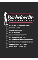 Bachelorette party checklist