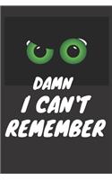 Damn I Can't Remember