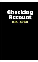 Checking Account Register: Recording & Tracker Logbook