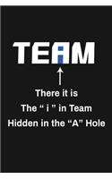 There It Is The I In Team Hidden In The A Hole