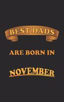 Best Dads Are Born In November: Notebook, Journal - Birthday Gift for Best Dads - checkered - 6x9 - 120 pages