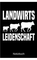 Landwirts Leidenschaft: A5 Notizbuch für alle Landwirte - Liniert 120 Seiten - Geschenk zum Geburtstag - Weihnachten - Vatertag - Ostern