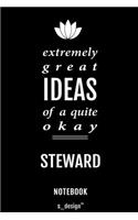 Notebook for Stewards / Steward: awesome handy Note Book [120 blank lined ruled pages]
