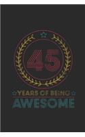 45 Years Of Being Awesome