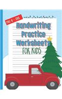Handwriting Practice Worksheets for Kids