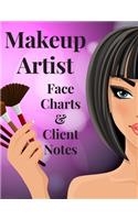 Makeup Artist Face Chart & Client Notes - Makeup Sketchbook