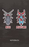NOTIZBUCH A5 Dotted: Entwickler Notizheft GEPUNKTET 120 Seiten - Programmierer Witz Notizblock Bug Feature Skizzenbuch - Game Design Geschenk für Game Designer Entwickle
