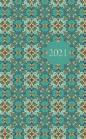 2021 Planner: With Coloured Interiors 6 x 9 Hardback