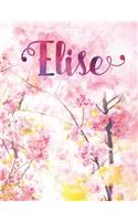 Elise: Personalized Journal - A Pink Cherry Blossom Diary