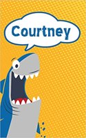 Courtney: Personalized Shark Blood Sugar Diet Diary Journal Log Featuring 120 Pages 6x9
