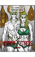 Adult Coloring Book Horror Fitness