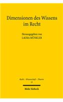 Dimensionen des Wissens im Recht