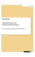 Aufmerksamkeit trotz Informationsüberflutung: Ideen und Lösungsvorschläge für aktuelles Marketing