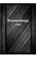 Proceedings 1892