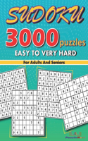 3000 Sudoku Puzzles For Adults And Seniors Easy To Very Hard