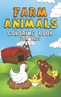 Farm Animals Coloring Book For Kids