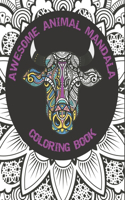 Awesome Animal Mandala Coloring Book
