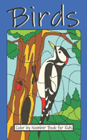 Birds Color by Number Book for Kids