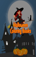 Halloween Coloring Book: A Coloring Book for girls / boys Featuring Fun, Creepy and Frightful Halloween Designs for Stress Relief and Relaxation