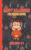 HAPPY HALLOWEEN coloring book for kids 3-5