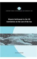 Dispute Settlement in the Un Convention on the Law of the Sea