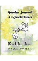 Garden Journal and Log book Planner