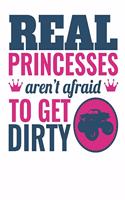 Real Princesses Aren't Afraid to Get Dirty: Monster Truck Notebook, Blank Paperback Composition Book to write in, 150 pages, college ruled