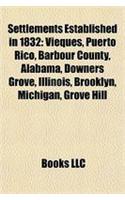 Settlements Established in 1832: Pine Bluff, Arkansas: (English)
