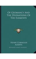 Of Geomancy and the Divinations of the Elements