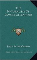 The Naturalism of Samuel Alexander