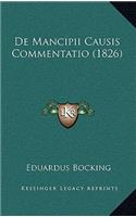 de Mancipii Causis Commentatio (1826)