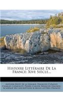 Histoire Littéraire De La France