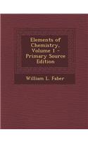 Elements of Chemistry, Volume 1