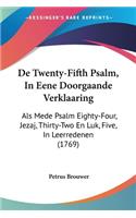 De Twenty-Fifth Psalm, In Eene Doorgaande Verklaaring