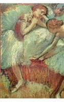 ''Two Dancers at Rest Dancers in Blue'' by Edgar Degas: Journal (Blank / Lined)